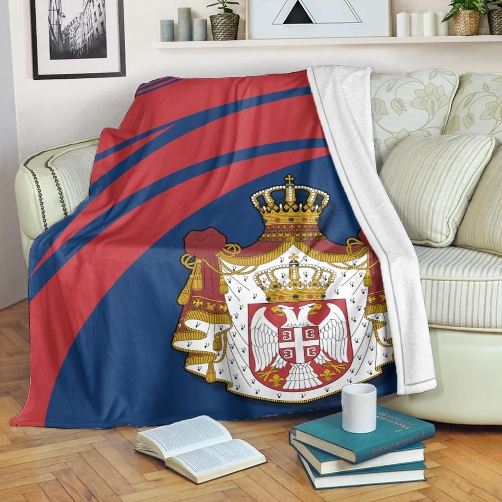 serbia-coat-of-arms-premium-blanket-cricket