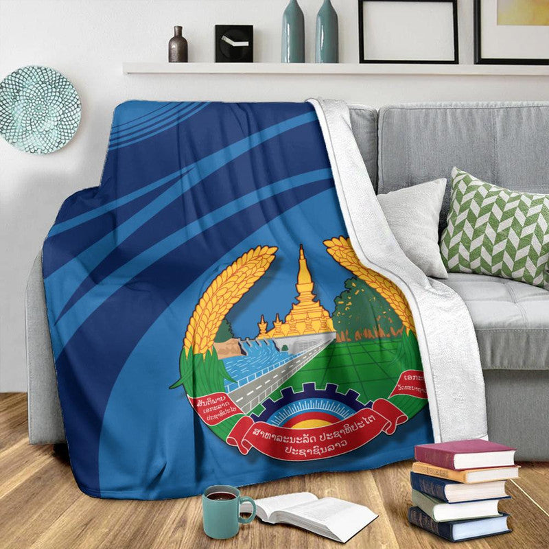 laos-coat-of-arms-premium-blanket-cricket