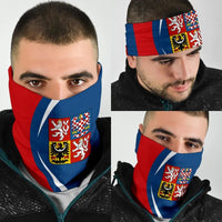 Bandana s potiskem vlajky ČR, zakrývá obličej (červená, modrá, bílá)