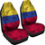 Polygonal Colombia Flag Car Seat Covers RLT7 - Wonder Print Shop