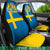 Sweden Flag and Coat Of Arms Car Seat Covers RLT7 - Wonder Print Shop