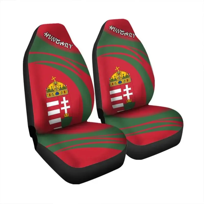 Hungary Coat Of Arms Car Seat Cover Cricket RLT8 - Wonder Print Shop