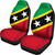 Saint Kitts and Nevis Car Seat Cover Saint Kitts and Nevis Flag Style RLT6 - Wonder Print Shop