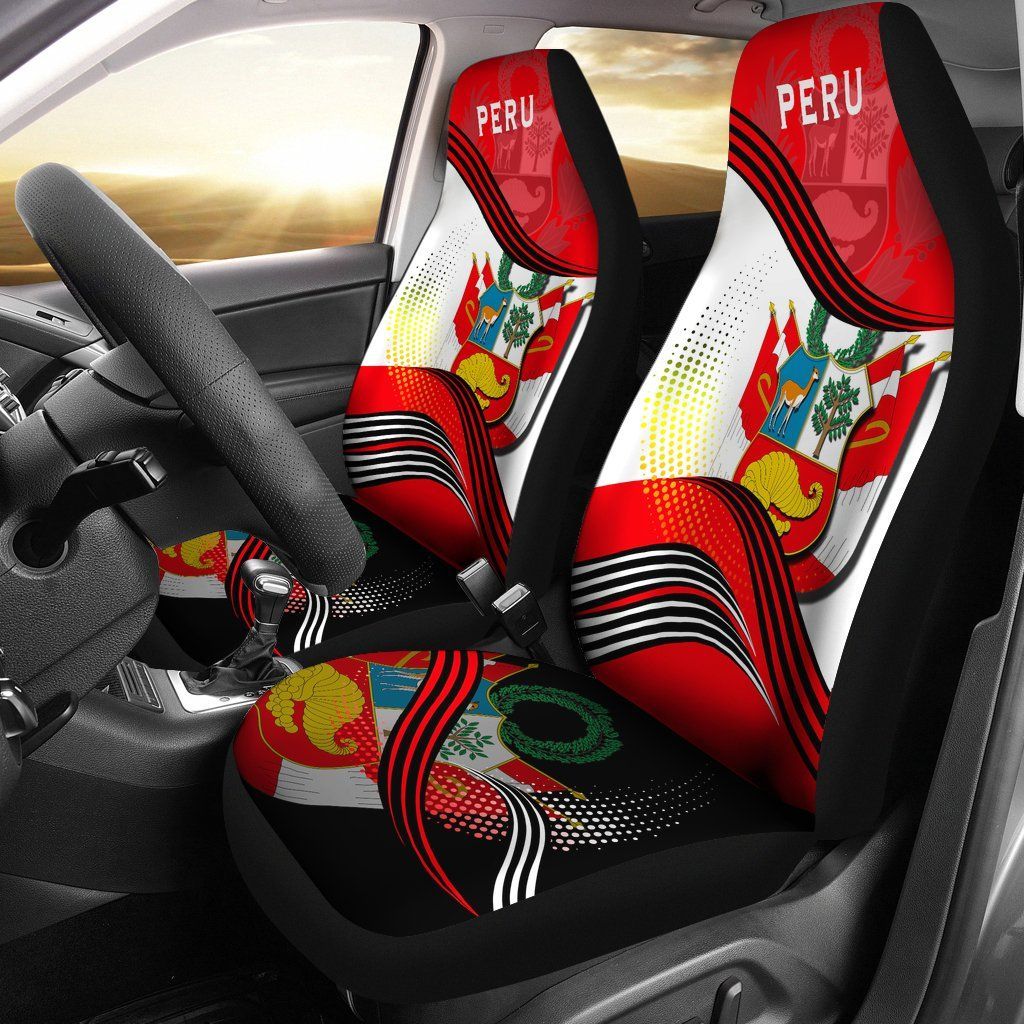 Peru Car Seat Covers Fall In The Wave RLT7 - Wonder Print Shop