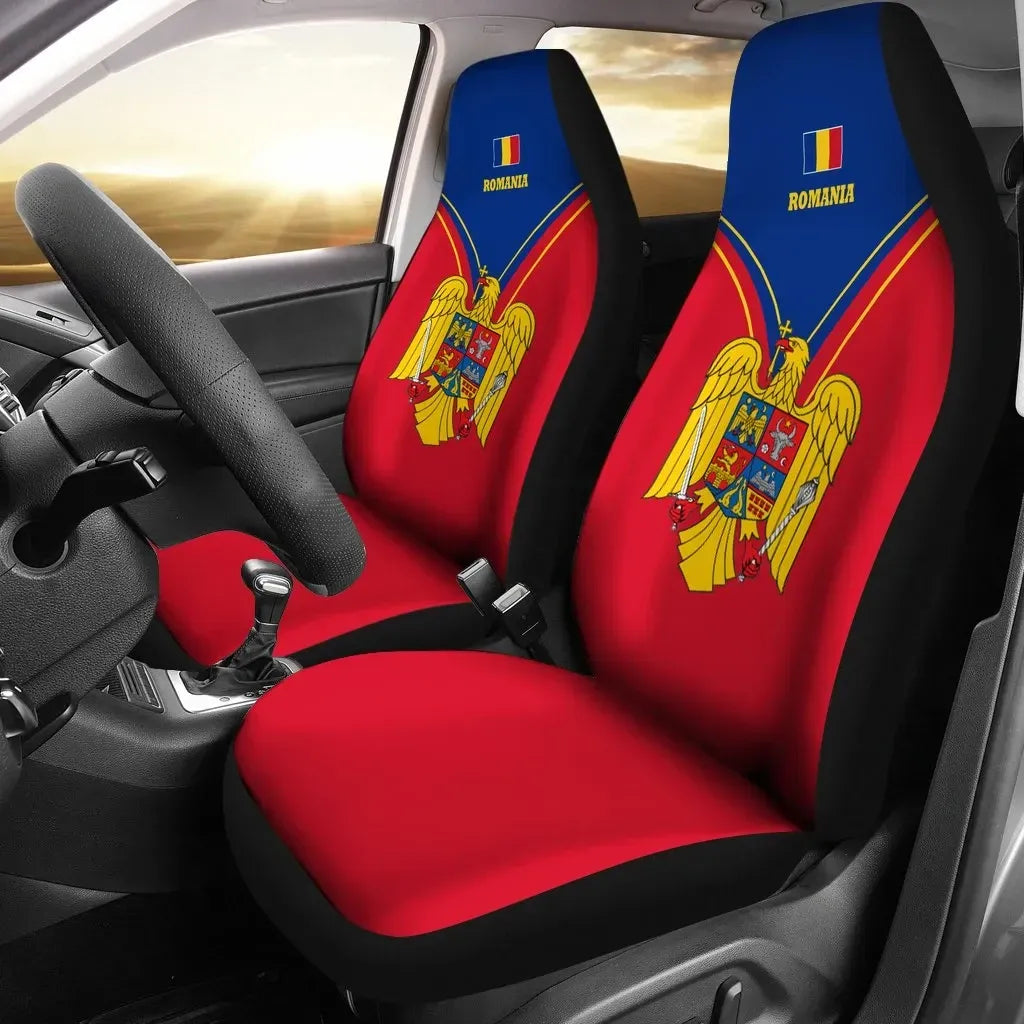 Romania Car Seat Covers Romanian Pride RLT13 - Wonder Print Shop