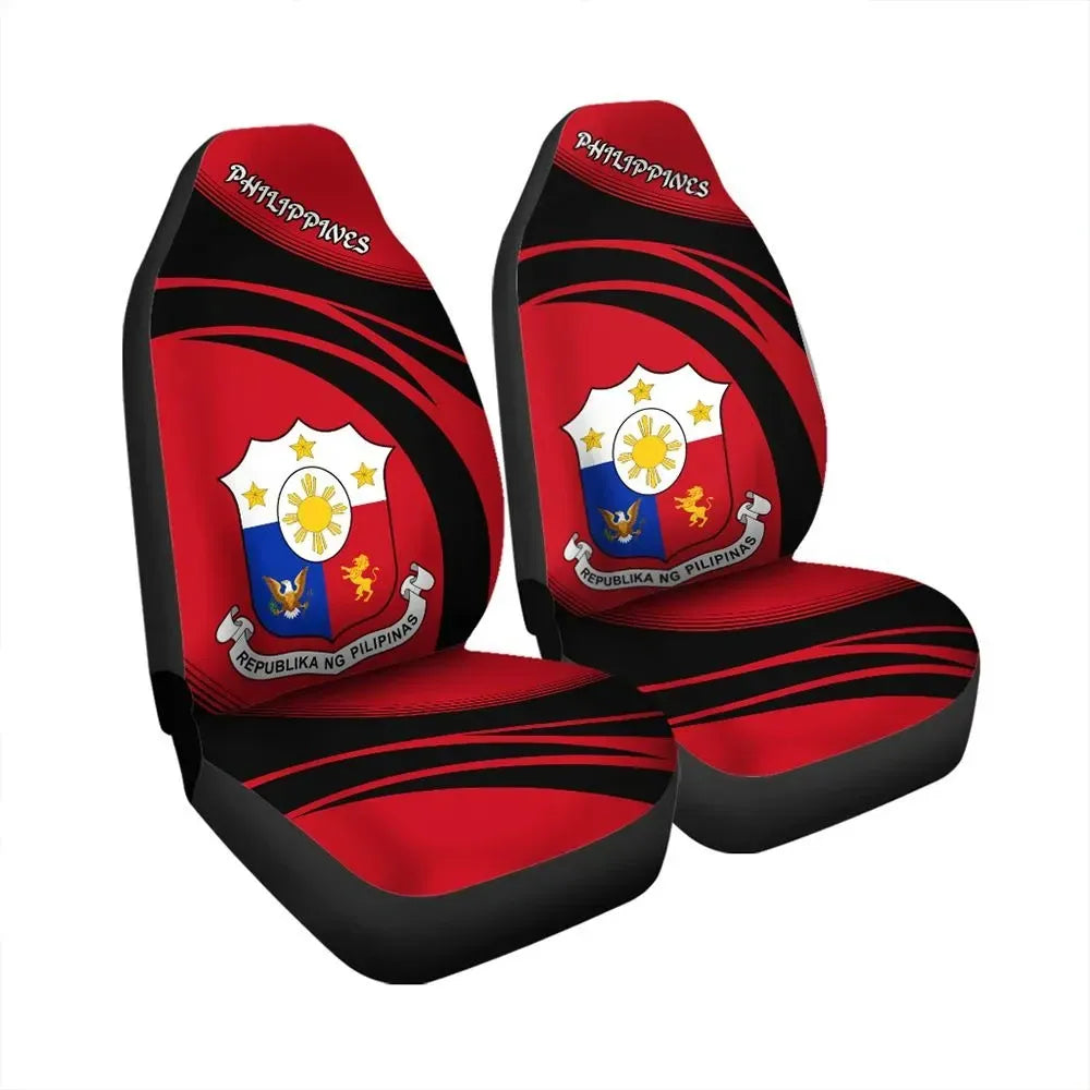 Philippines Coat Of Arms Car Seat Cover Cricket RLT6 - Wonder Print Shop