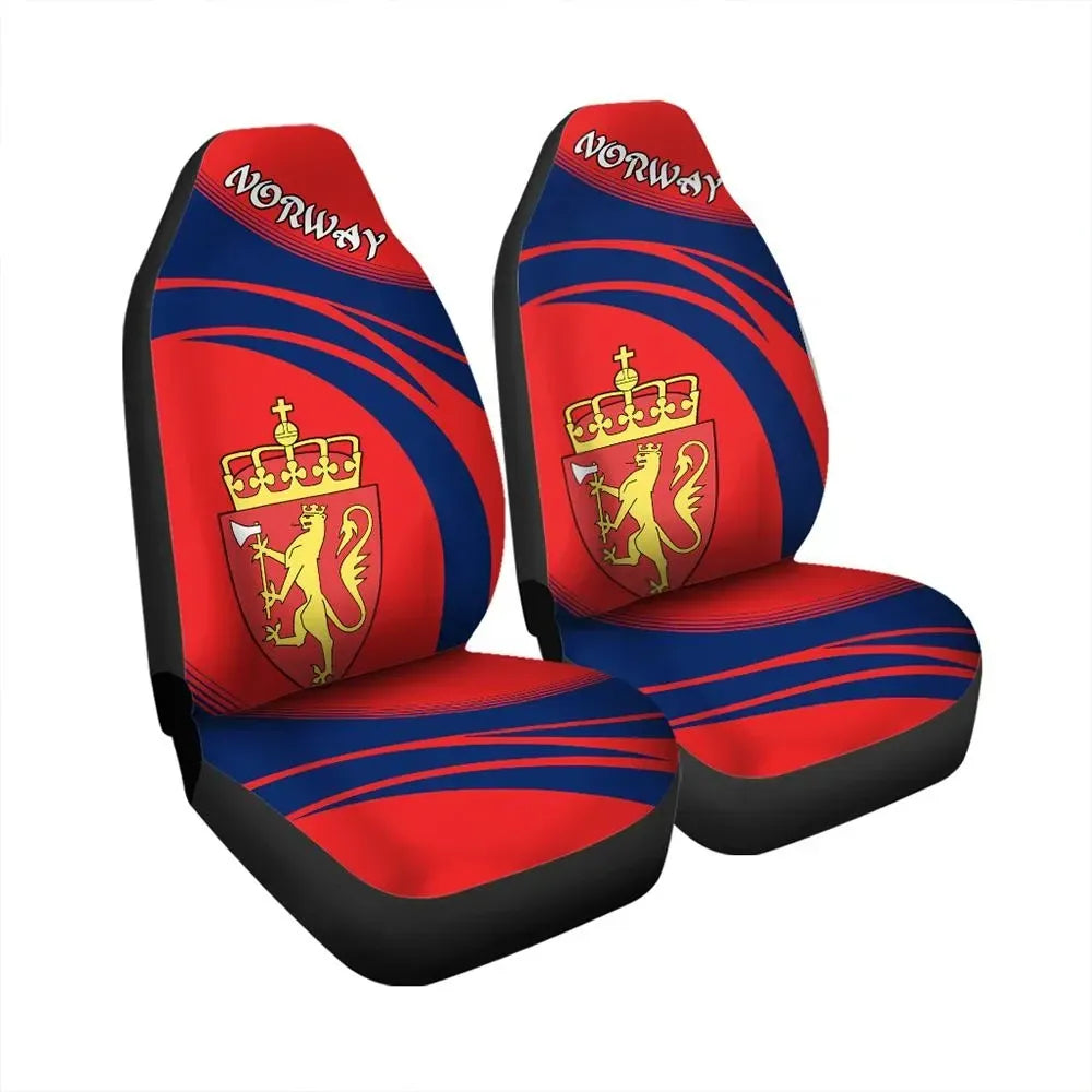 Norway Coat Of Arms Car Seat Cover Cricket RLT7 - Wonder Print Shop