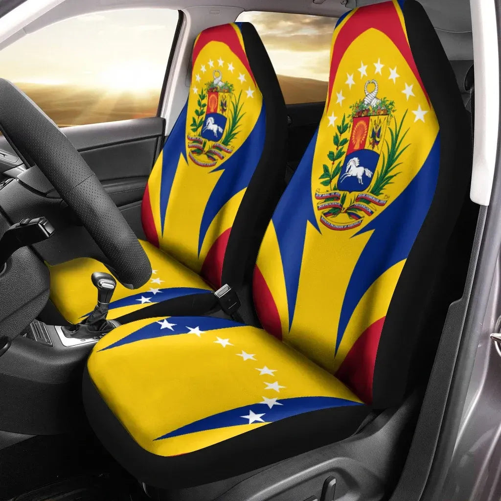 Venezuela Car Seat Covers Action Flag RLT7 - Wonder Print Shop