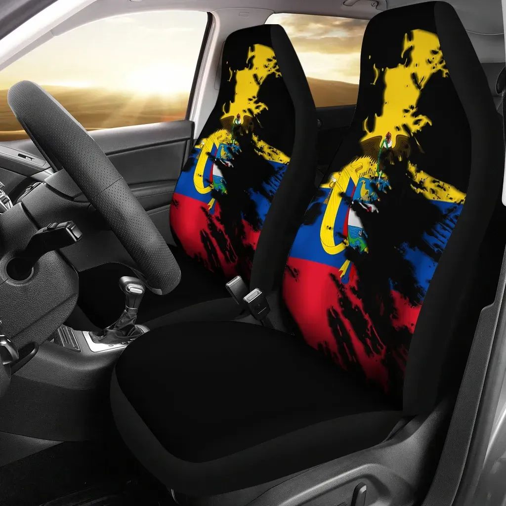 Colombia Flag Painting Car Seat Cover RLT7 - Wonder Print Shop