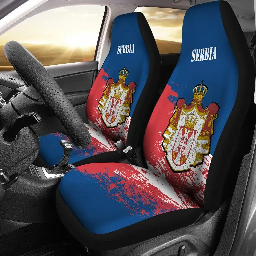 Serbia Special Car Seat Covers Ver.02 RLT7 - Wonder Print Shop