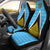 Saint Lucia Flag Car Seat Cover Triangle Cerulean Blue RLT6 - Wonder Print Shop