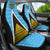 Saint Lucia Flag Car Seat Cover Triangle Cerulean Blue RLT6 - Wonder Print Shop