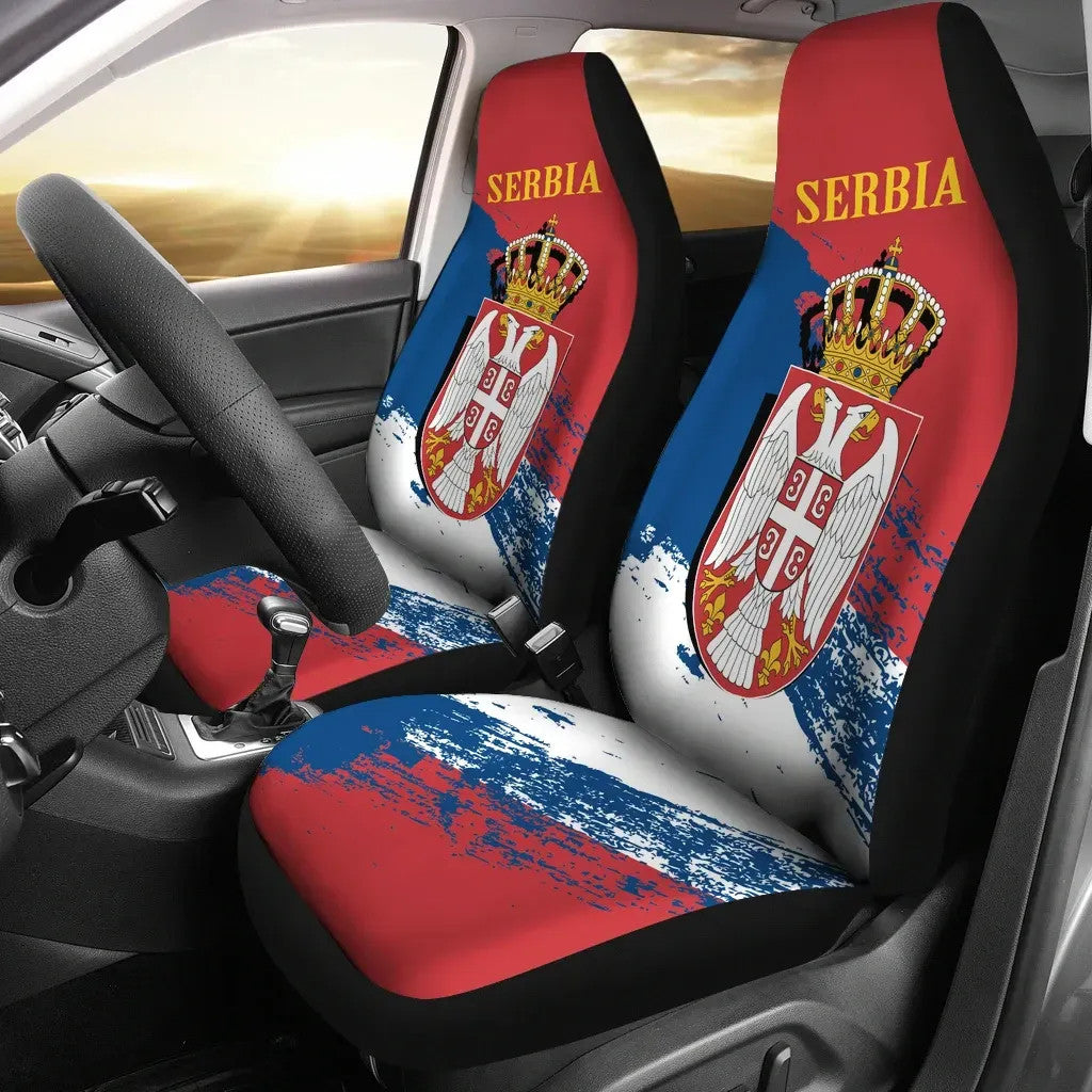 Serbia Special Car Seat Covers Ver.01 RLT7 - Wonder Print Shop