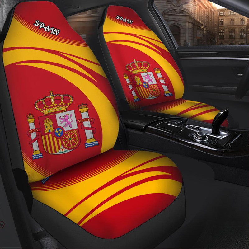 Spain Coat Of Arms Car Seat Cover Cricket RLT12 - Wonder Print Shop