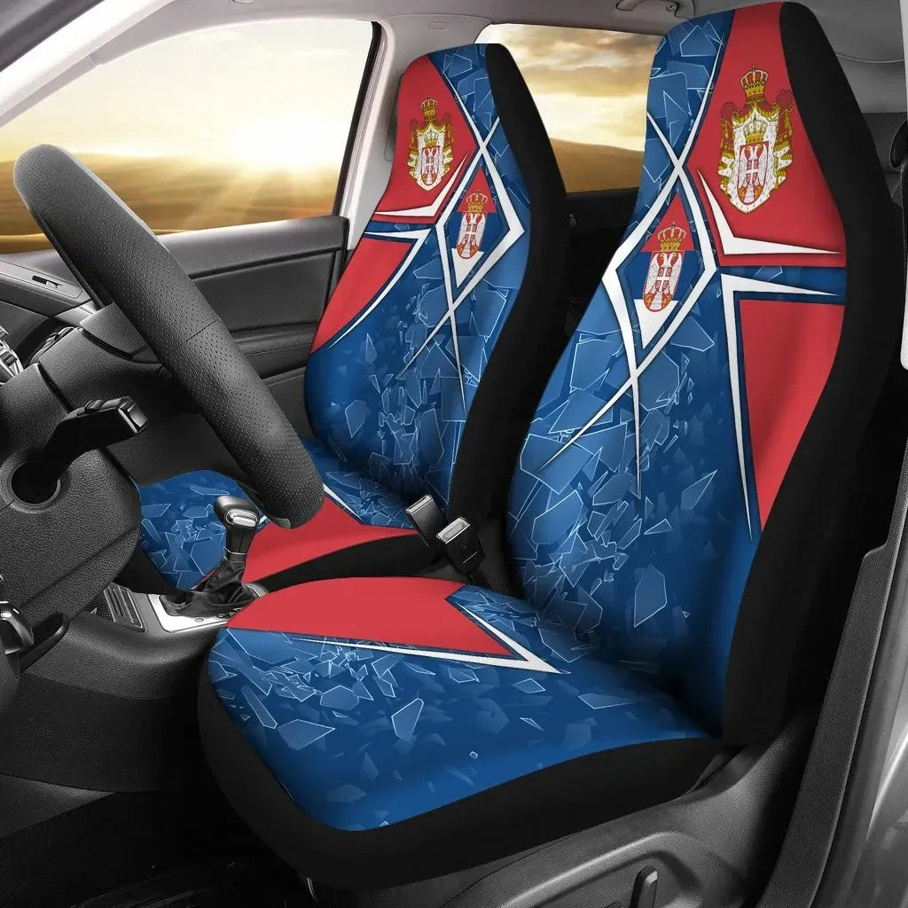 Serbia Car Seat Covers Serbian Legend RLT7 - Wonder Print Shop