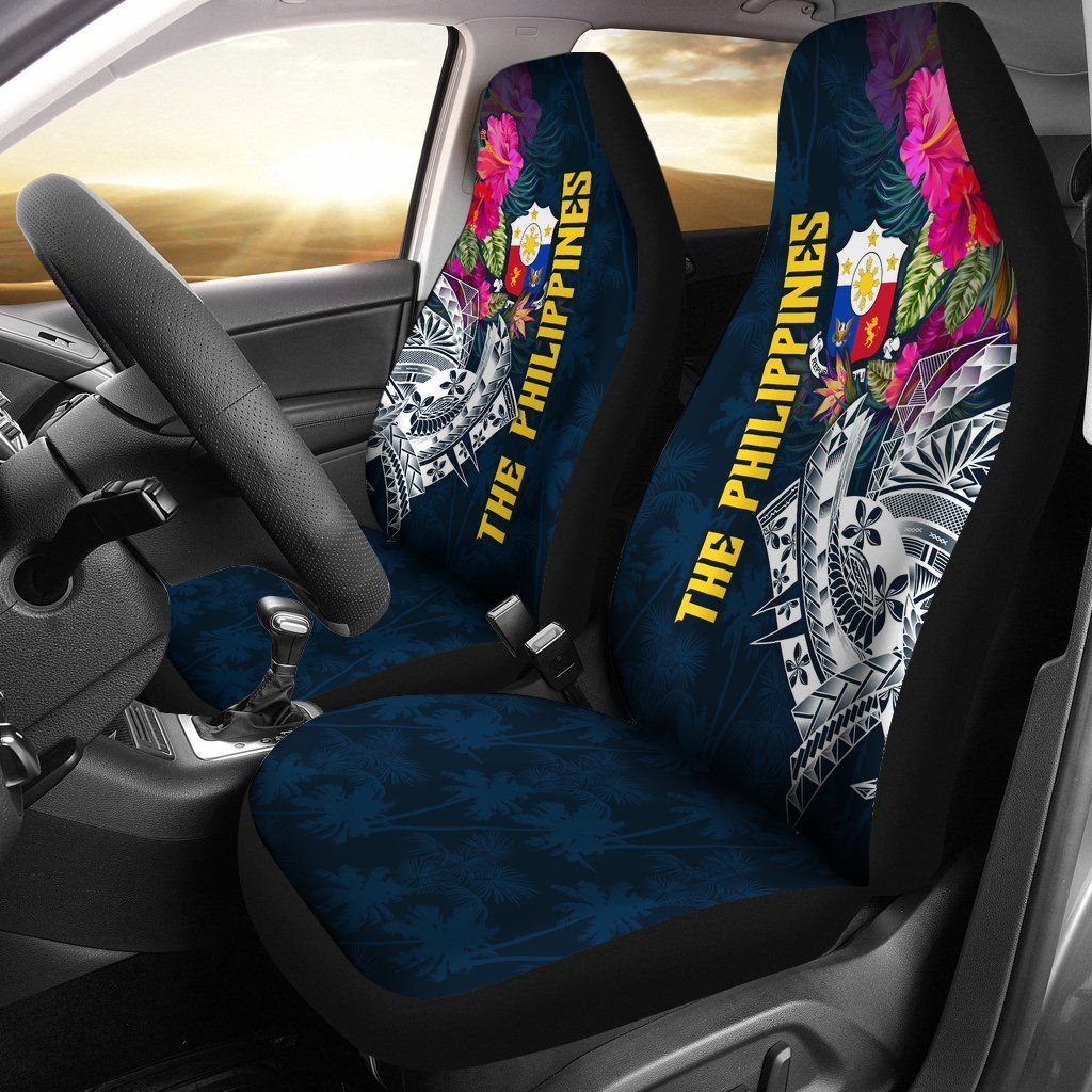 The Philippines Car Seat Cover Summer Vibes RLT6 - Wonder Print Shop