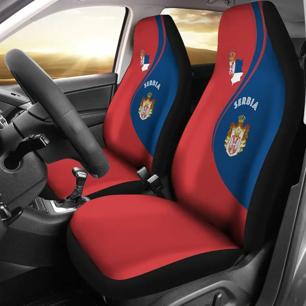 Serbia Car Seat Covers Generation RLT7 - Wonder Print Shop