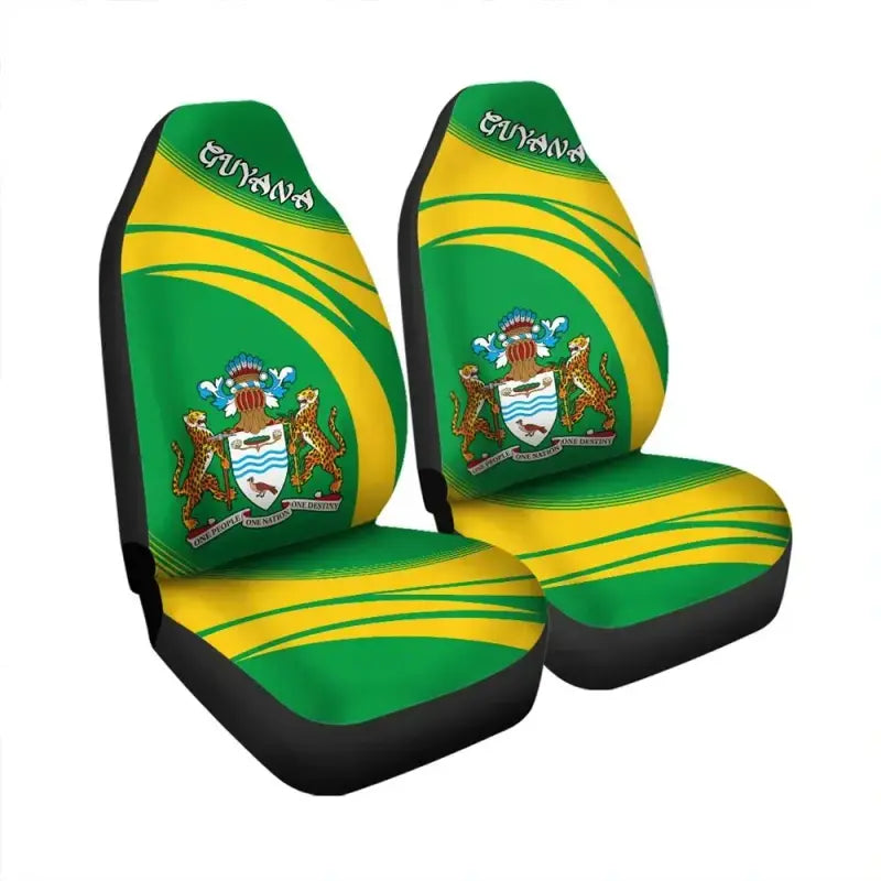 guyana-coat-of-arms-car-seat-cover-cricket