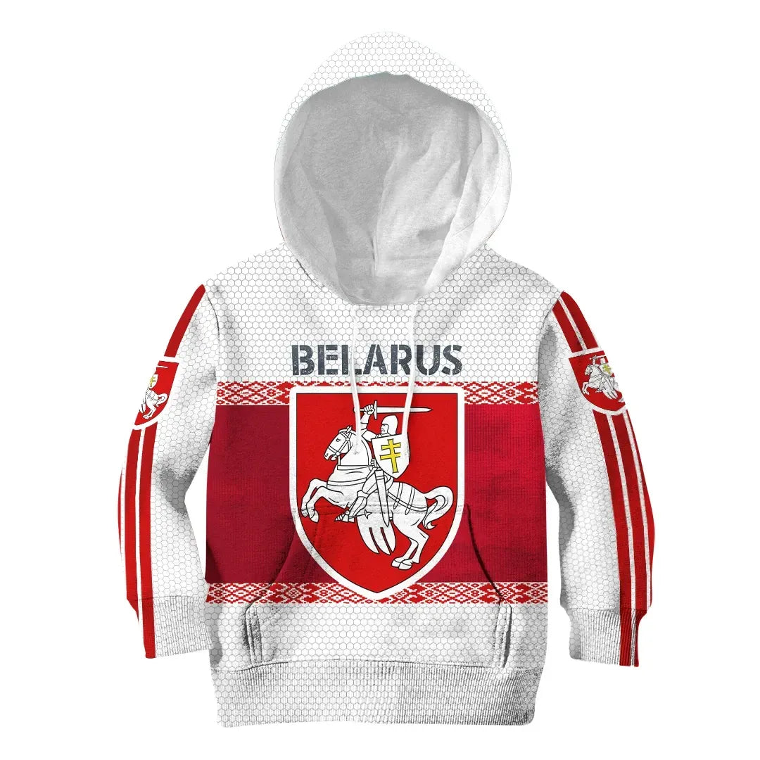 Belarus Coat of Arms Hoodie Kid Special RLT6 - Wonder Print Shop