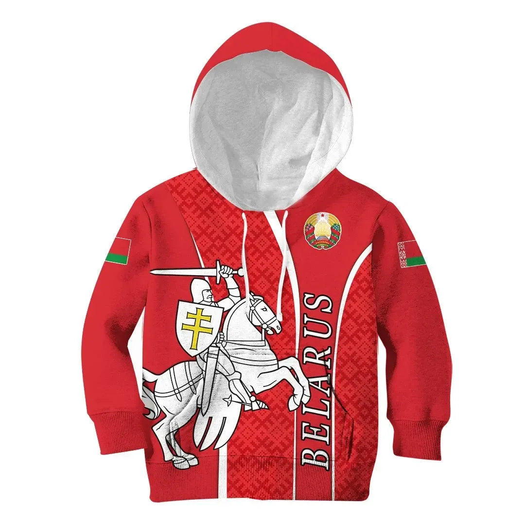 Belarus Hoodie Kid - Long Live Belarus RLT6 - Wonder Print Shop