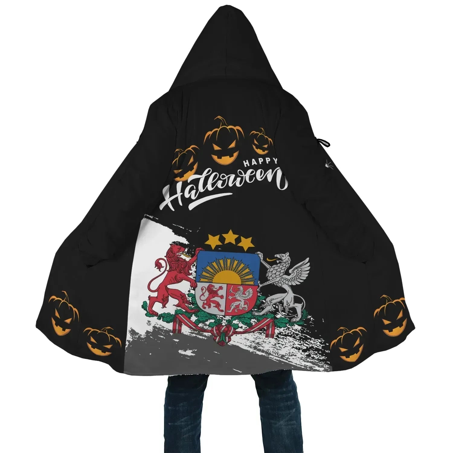 Latvia Halloween sherpahoodie RLT6 - Wonder Print Shop