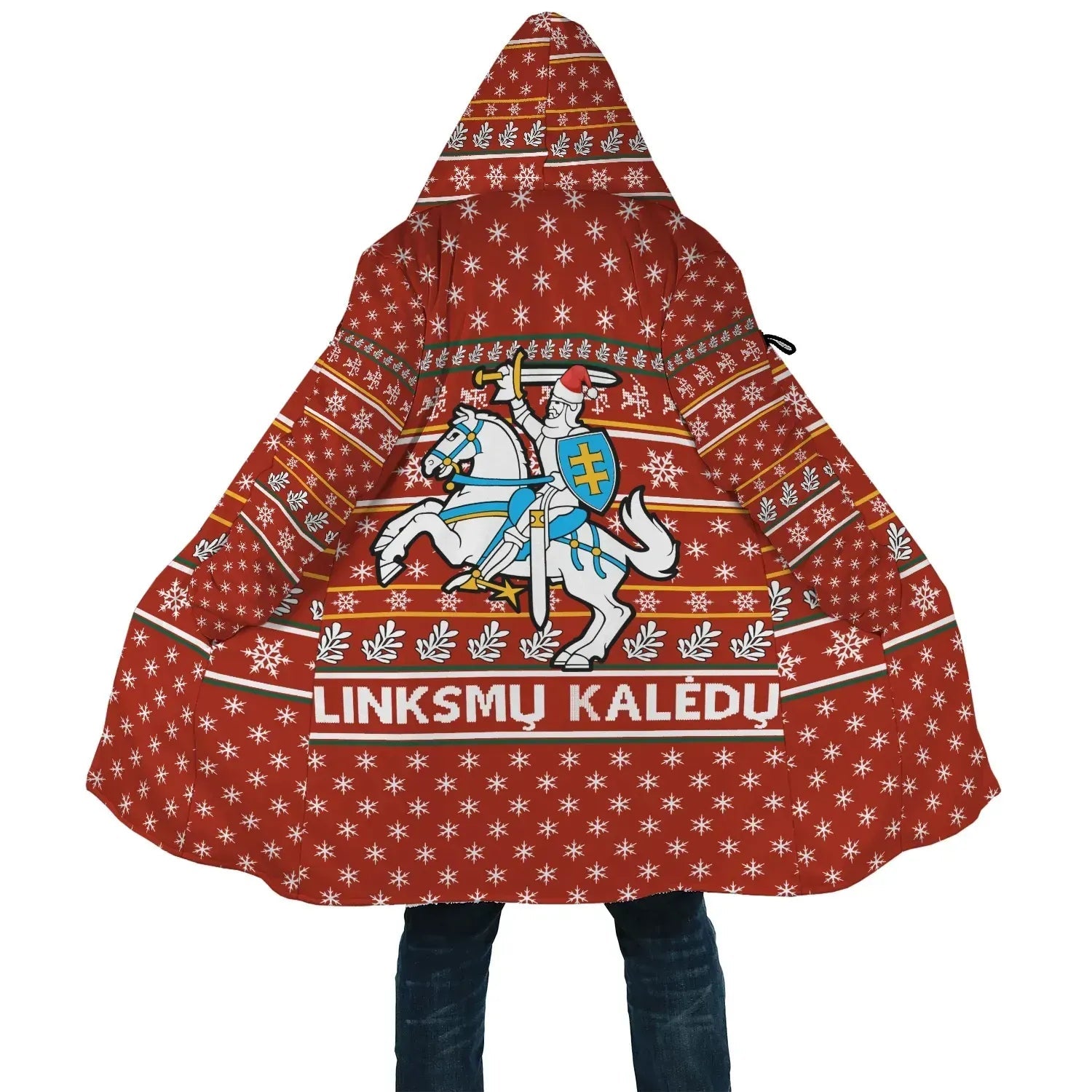 lithuania-christmas-sherpahoodie-red