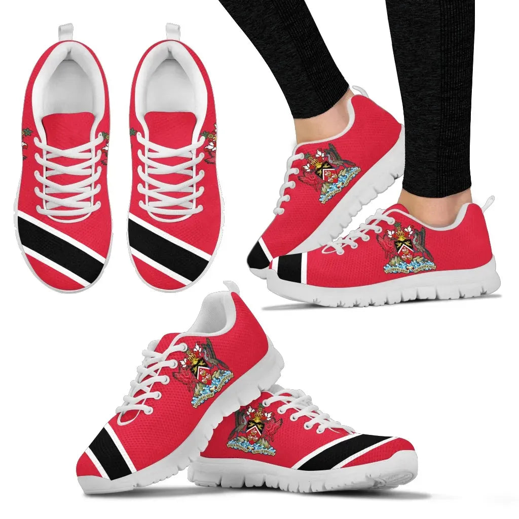 Trinidad and Tobago Coat Of Arms Sneakers RLT6 - Wonder Print Shop