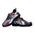 Sneakers Serbia Flag Color With Coat Of Arm RLT7 - Wonder Print Shop