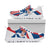 Sneakers Serbia Flag Color With Coat Of Arm RLT7 - Wonder Print Shop