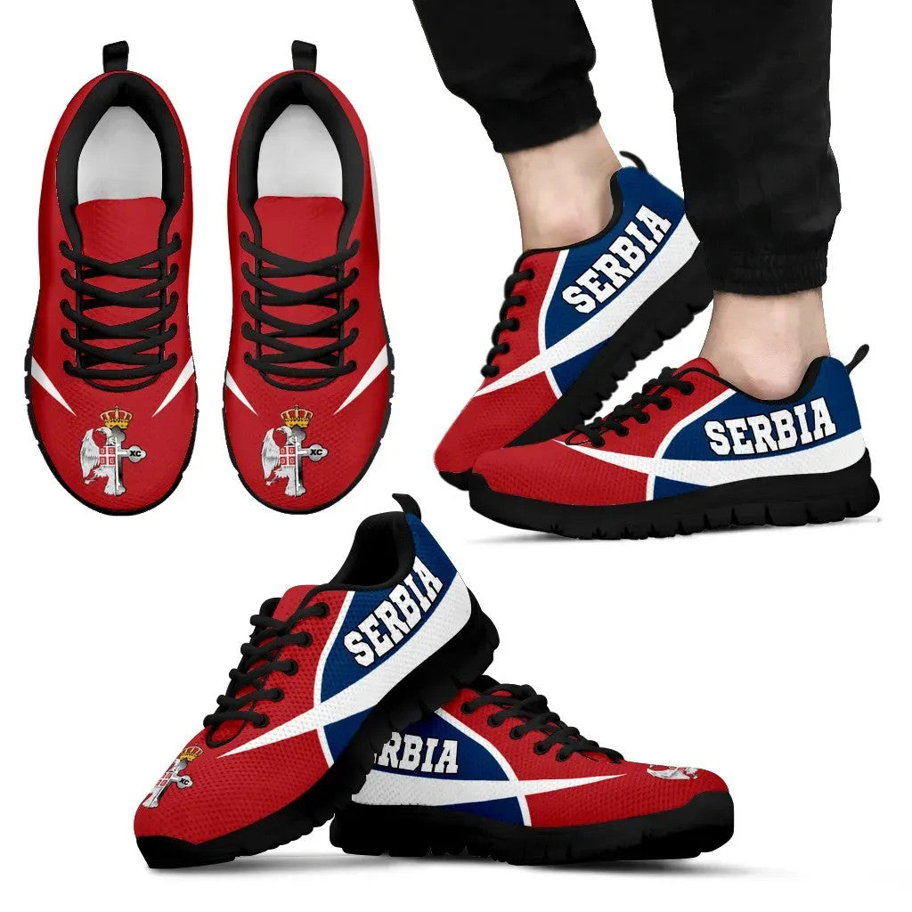 Serbia Sneakers Serbian Eagle / Orthodox Cross RLT7 - Wonder Print Shop