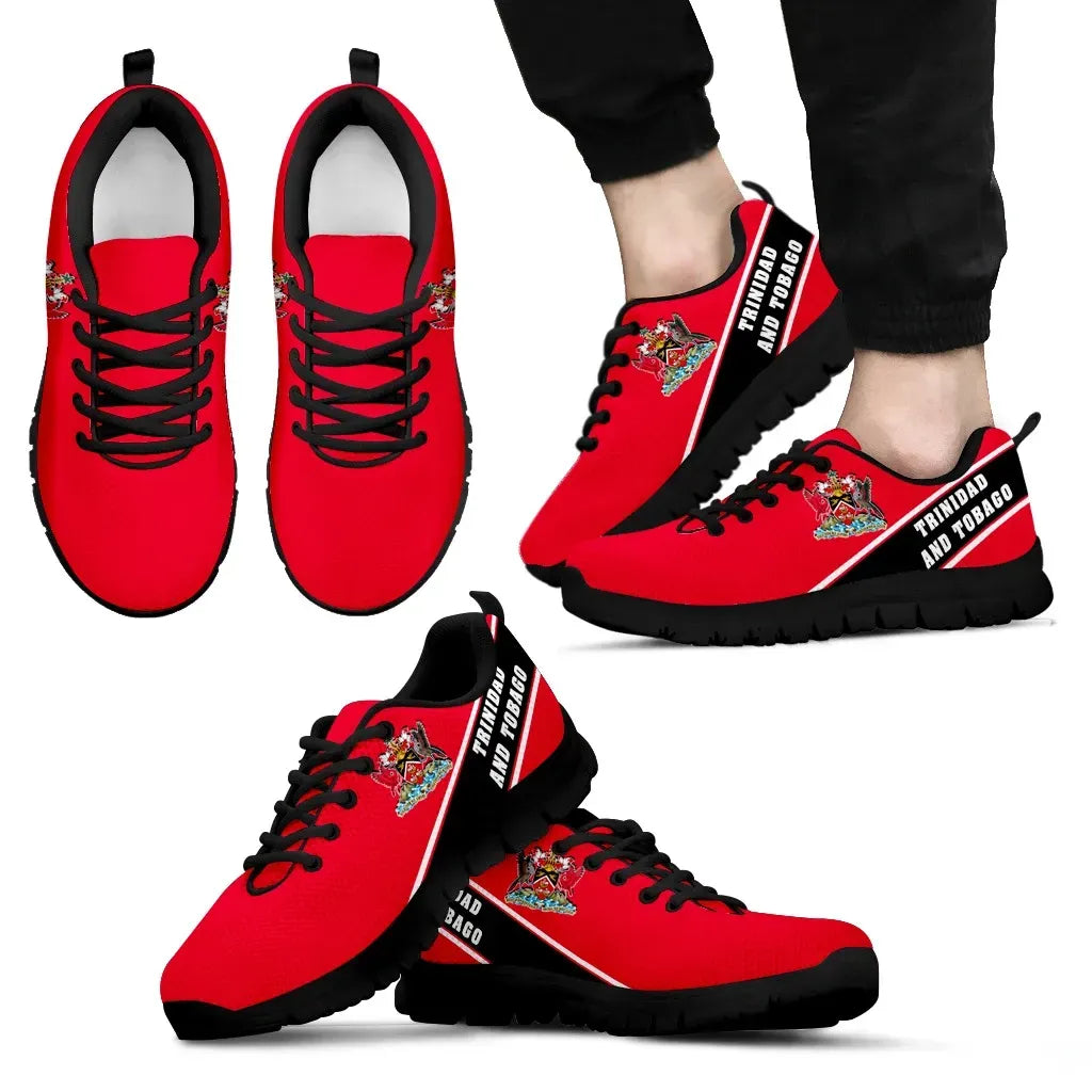 Trinidad and Tobago Flag Sneakers Line Style RLT6 - Wonder Print Shop