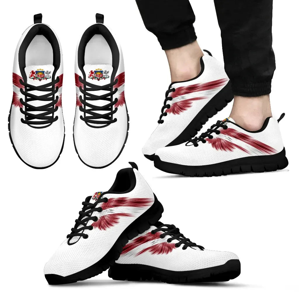 Latvia Shoes - Latvia Wings Sneakers White Version RLT6 - Wonder Print Shop