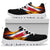 Costa Rica Sneakers Fire Wings and Flag RLT13 - Wonder Print Shop