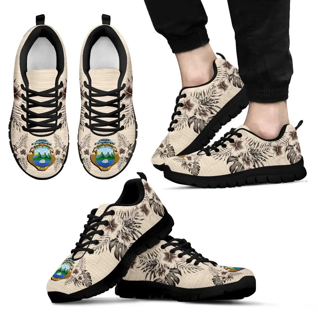 Costa Rica Sneaker The Beige Hibiscus RLT13 - Wonder Print Shop