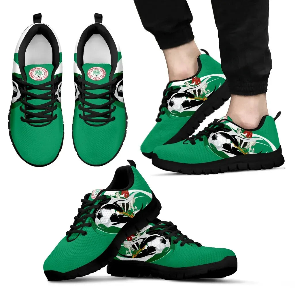 Nigeria Football Spirit Mens/Womens Sneakers RLT8 - Wonder Print Shop