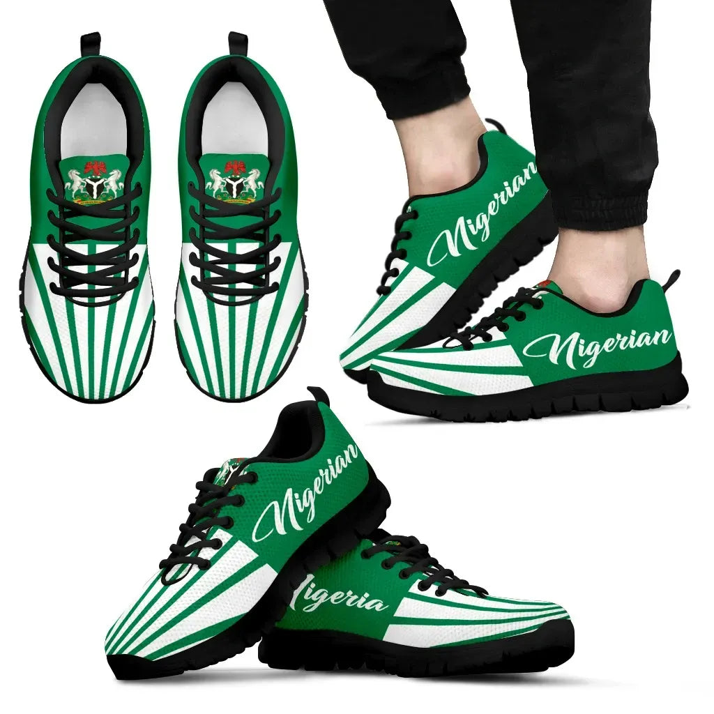 Nigeria Coat Of Arms Sneakers RLT8 - Wonder Print Shop