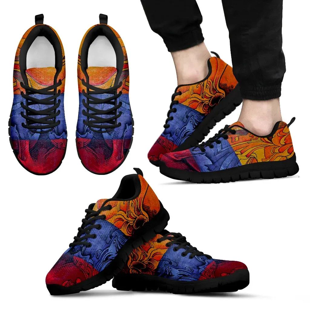 Colombia Art Flag Men's / Women's Sneakers (Shoes) RLT7 - Wonder Print Shop