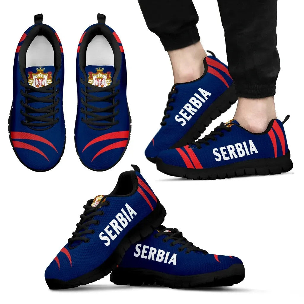 Serbia Sneakers Coat Of Arms Claws Style RLT7 - Wonder Print Shop