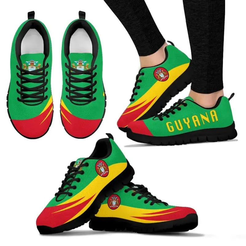 Guyana Sneakers - Flag Wave Style RLT8 - Wonder Print Shop