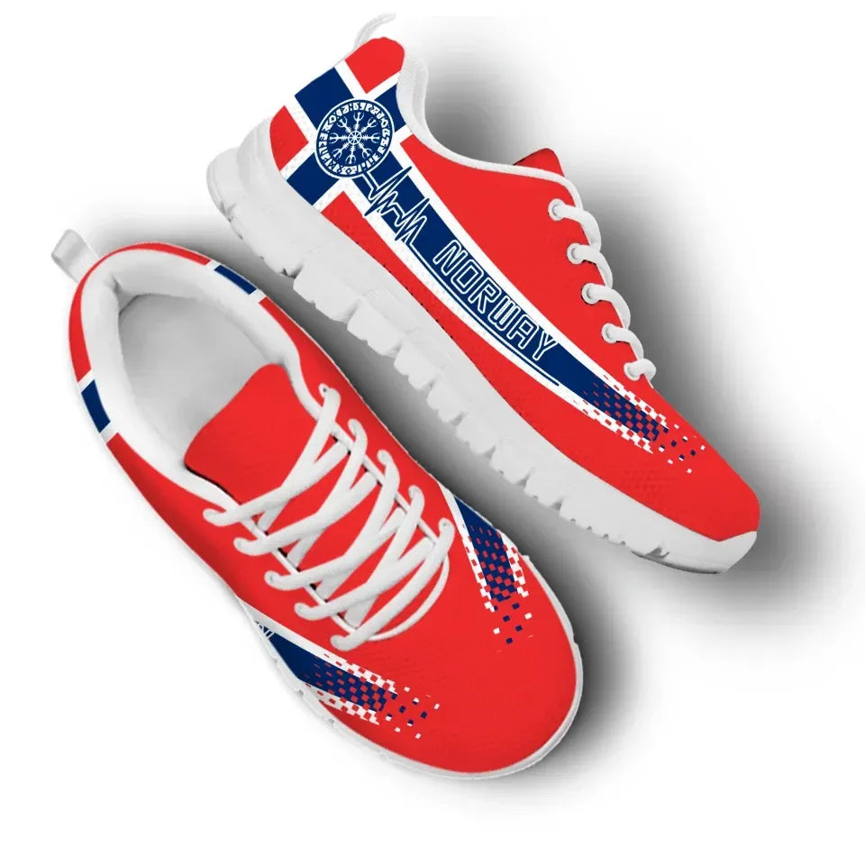 Norway Heartbeat Sneakers RLT7 - Wonder Print Shop