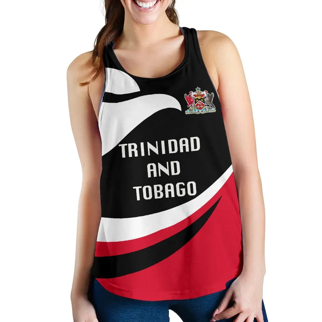 Trinidad and Tobago Women Racerback Tank Proud Version RLT6 - Wonder Print Shop