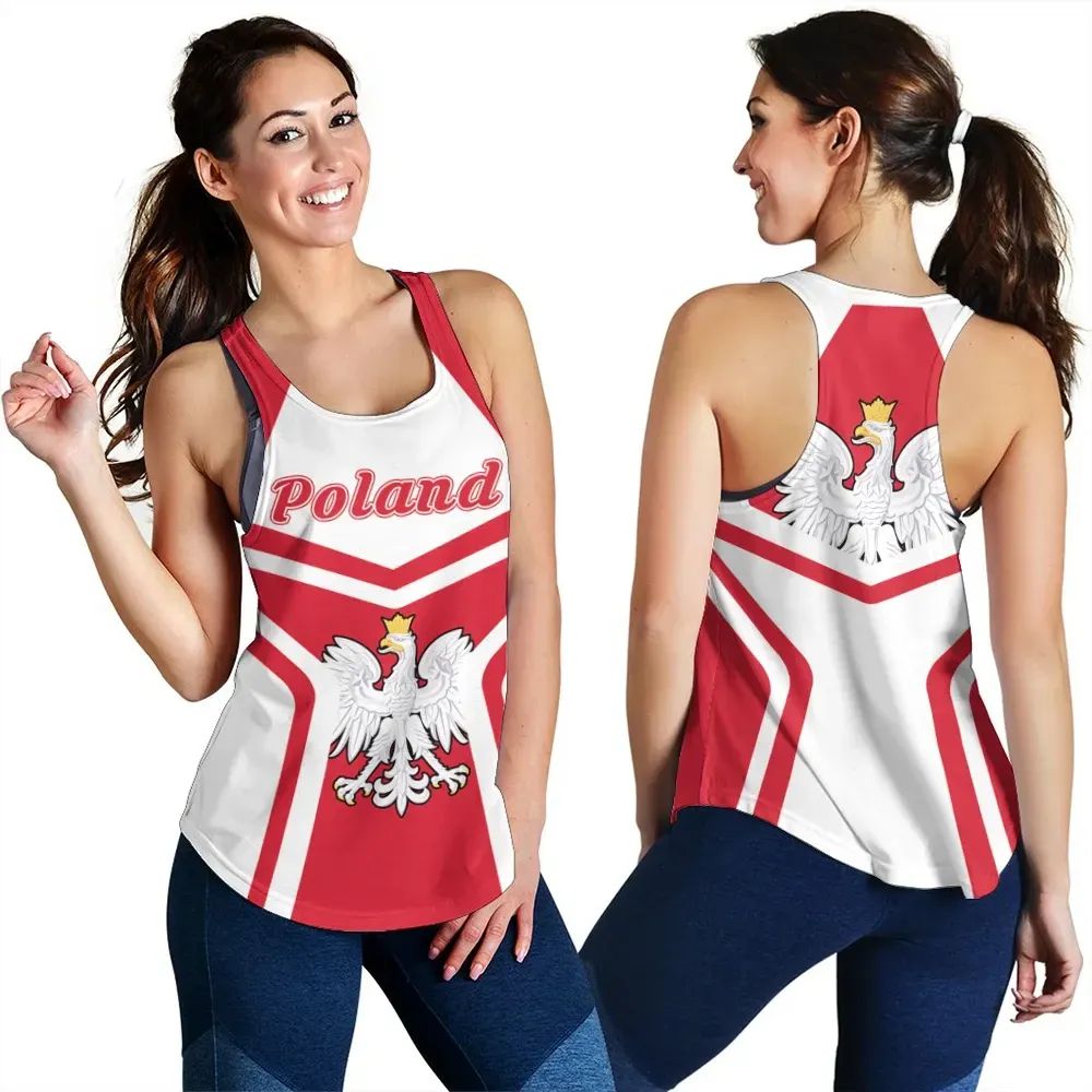 Poland Coat Of Arms Women Racerback Tank My Style RLT7 - Wonder Print Shop