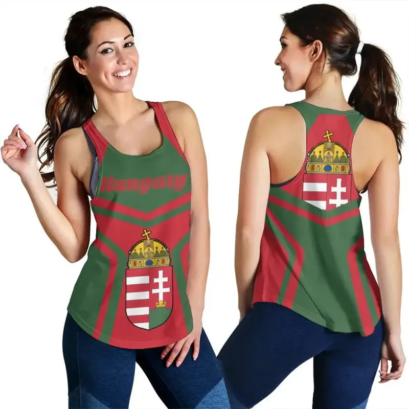 Hungary Coat Of Arms Women Racerback Tank My Style RLT8 - Wonder Print Shop