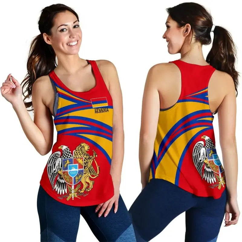 Armenia Womens Racerback Tank RLT8 - Wonder Print Shop