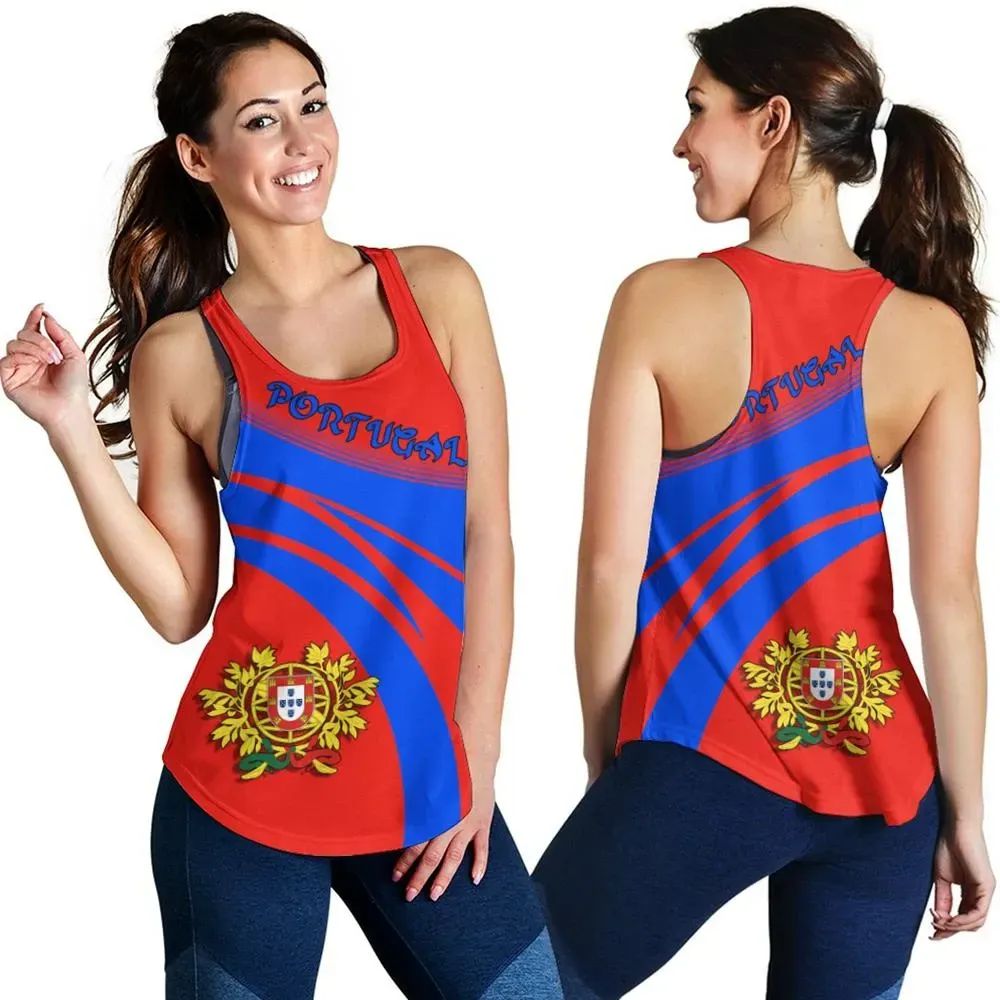 Portugal Coat Of Arms Women Tanktop Cricket RLT7 - Wonder Print Shop