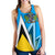 Saint Lucia Women's Racerback Tank, Flag With Coat Of Arms RLT6 - Wonder Print Shop