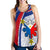 Philippines Women's Racerback Tank, Polynesian Pattern With Flag RLT6 - Wonder Print Shop