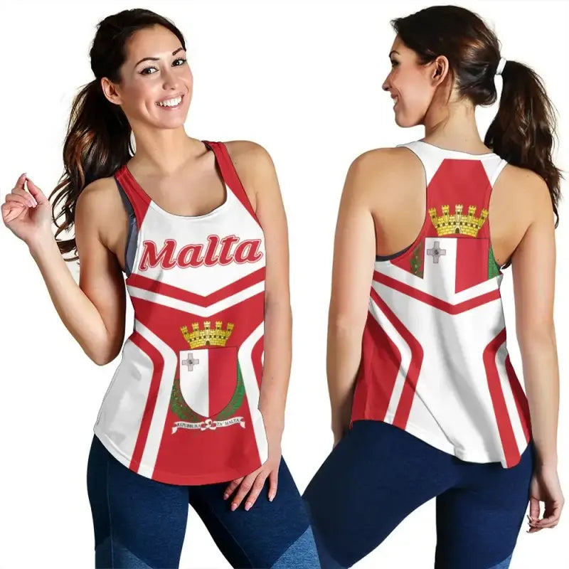 Malta Coat Of Arms Women Racerback Tank My Style RLT12 - Wonder Print Shop