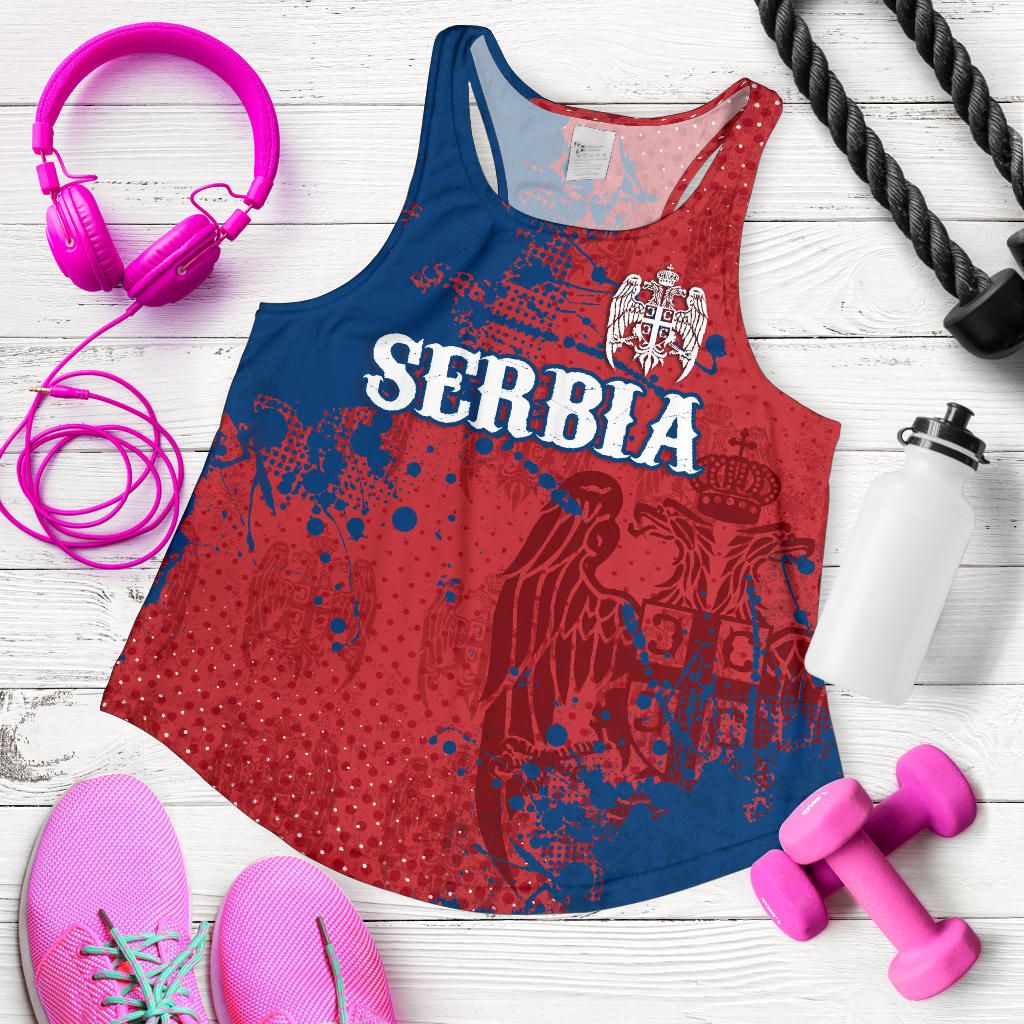 Serbia Women's Racerback Tank The Great Serbia, RLT7 - Wonder Print Shop