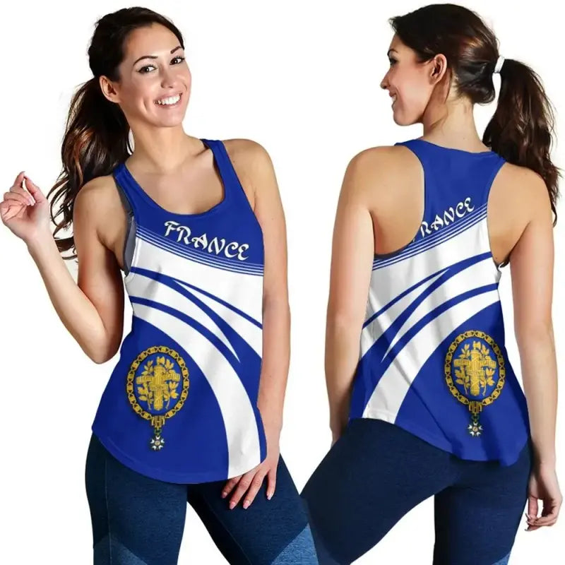 France Coat Of Arms Women Tanktop Cricket RLT12 - Wonder Print Shop